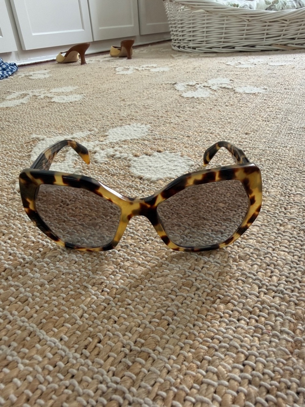 Prada Tortoiseshell Oversized Women’s Sunglasses - Brown